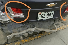 Identificación partes y accesorios dañados