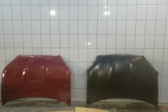 Planchado; reemplazo de piezas: Capot